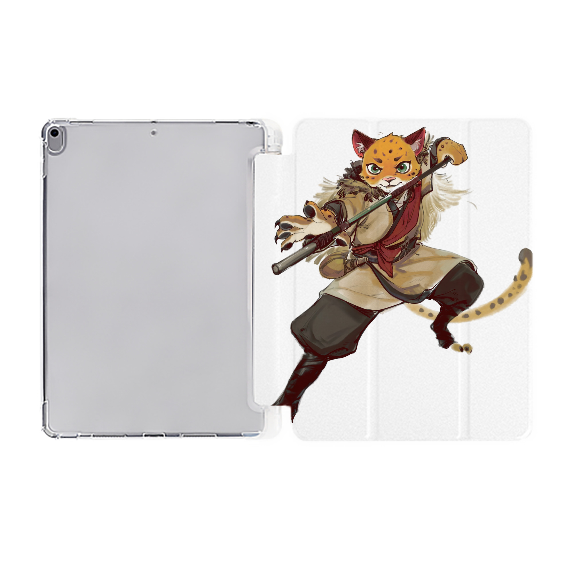 （画像用） Ne Zha 2 ナタ 魔童の大暴れ IPad ケース ペン収納付き 三つ折りスタンド PUレザー×シリコン 対応機種9.5/10.5/10.9インチ